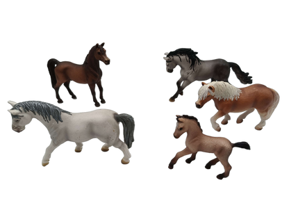 Schleich Tiere Bundle Pferde Mustang & Lipizzaner 5 Teile Figuren