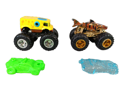 Mattel Bundle Hot Wheels SpongeBob Set von 7 Monstertrucks & Autos