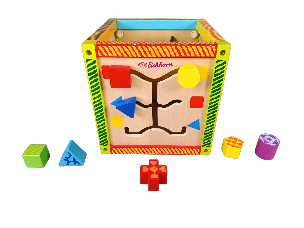 Eichhorn Activity Motorik-Würfel Lernspielzeug Holz Montessori