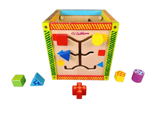Eichhorn Activity Motorik-Würfel Lernspielzeug Holz Montessori