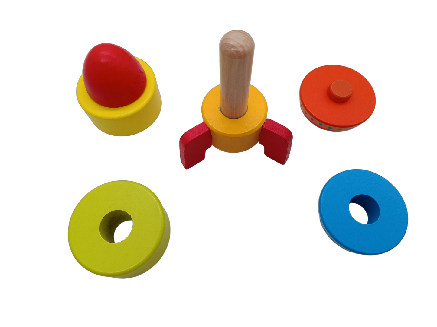 Bundle Holzspielzeug großes Set Motorik, Stapeln & Nachziehen