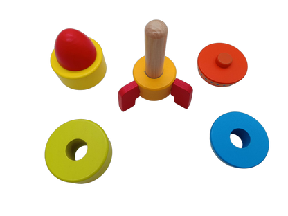 Bundle Holzspielzeug großes Set Motorik, Stapeln & Nachziehen