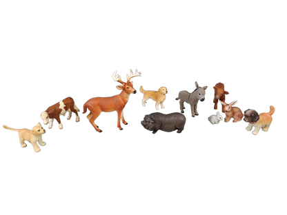 Schleich Tiere Bundle Bauernhof & Wildtiere 10 Teile Tierfiguren