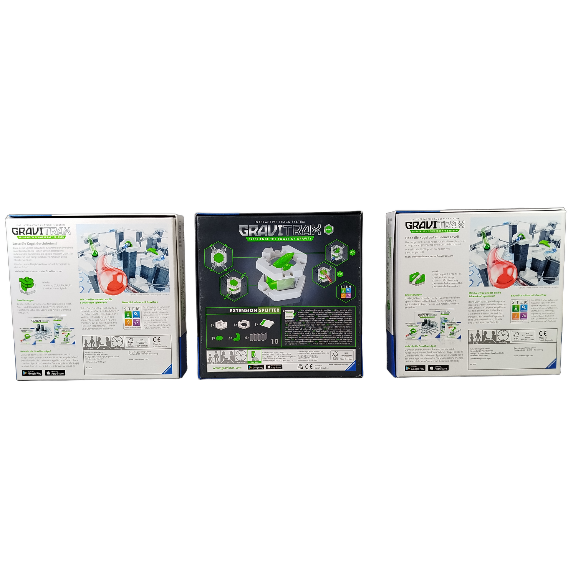 Ravensburger Bundle GraviTrax Set von 3 Kugelbahn Erweiterungen