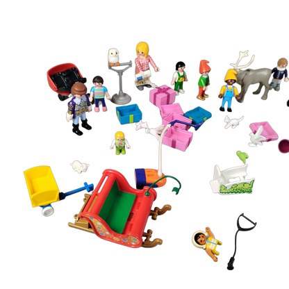 Playmobil Bundle Weihnachts & Winterfiguren & Zubehör