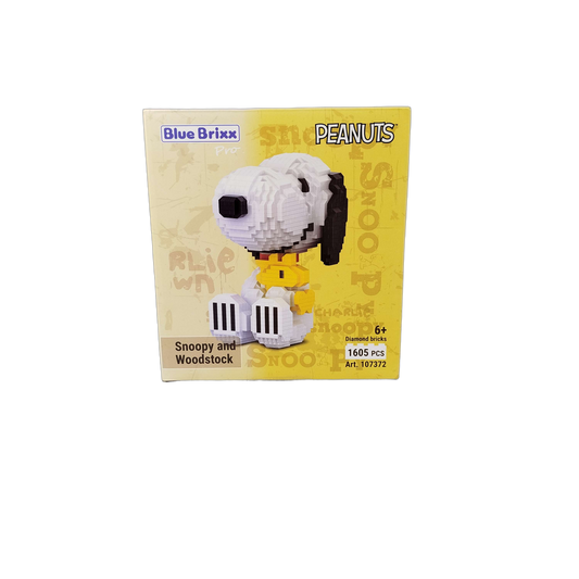 bluebrixx Snoopy and Woodstock 107372 Klemmbausteine Bauset, Neu