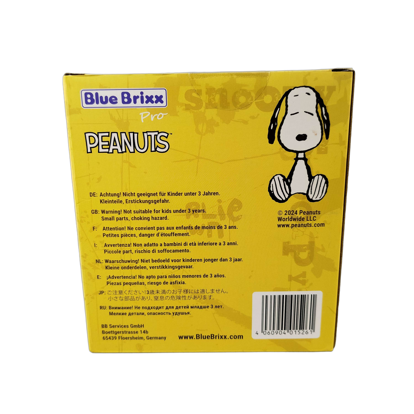 bluebrixx Snoopy and Woodstock 107372 Klemmbausteine Bauset, Neu