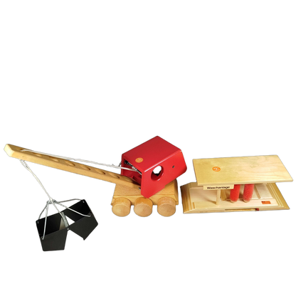 Heros Bundle Holzspielzeug Set von 2 Kranwagen & Waschanlage