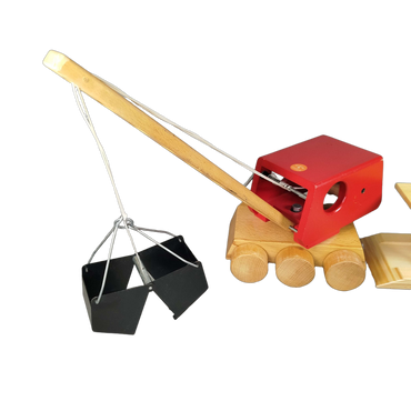Heros Bundle Holzspielzeug Set von 2 Kranwagen & Waschanlage
