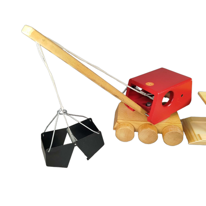 Heros Bundle Holzspielzeug Set von 2 Kranwagen & Waschanlage