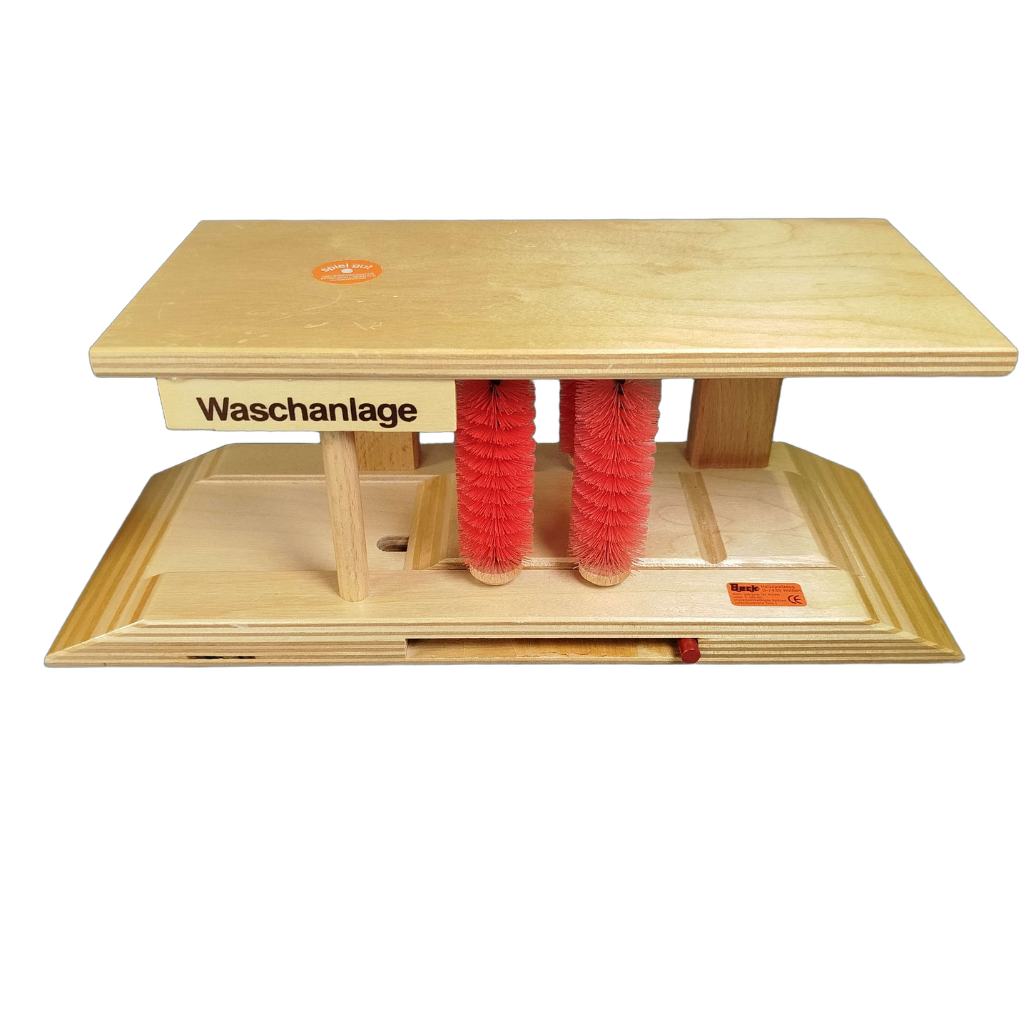 Heros Bundle Holzspielzeug Set von 2 Kranwagen & Waschanlage