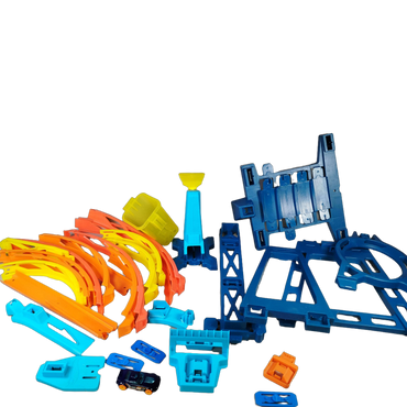 Mattel Hot Wheels Track Builder Triple Loop Kit Rennbahn