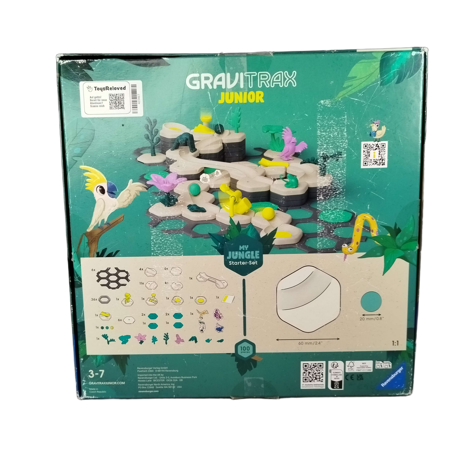 Ravensburger GraviTrax Junior My Jungle Starter-Set Murmelbahn