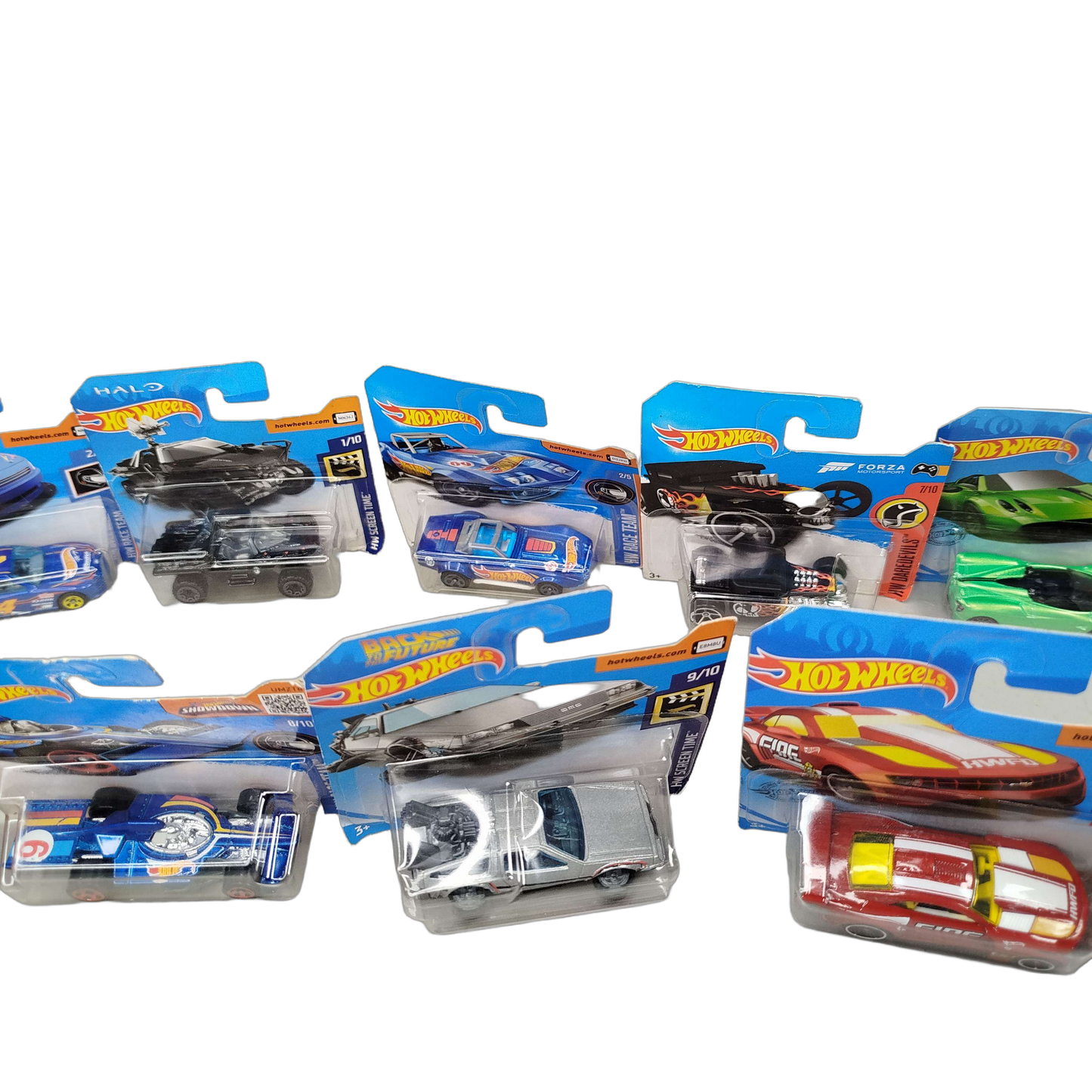 Hot Wheels Bundle Forza Halo TMNT Back to the Future 12x Rennwagen Neu