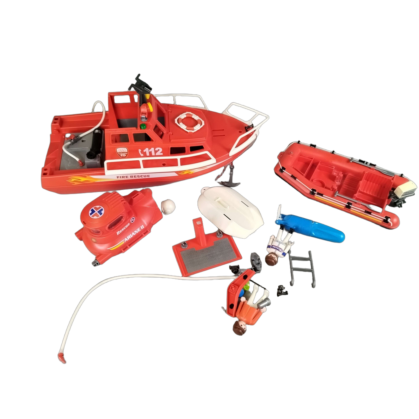 Playmobil Bundle Feuerwehr 3128 B Feuerlöschboot