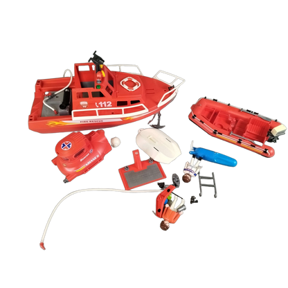Playmobil Bundle Feuerwehr 3128 B Feuerlöschboot
