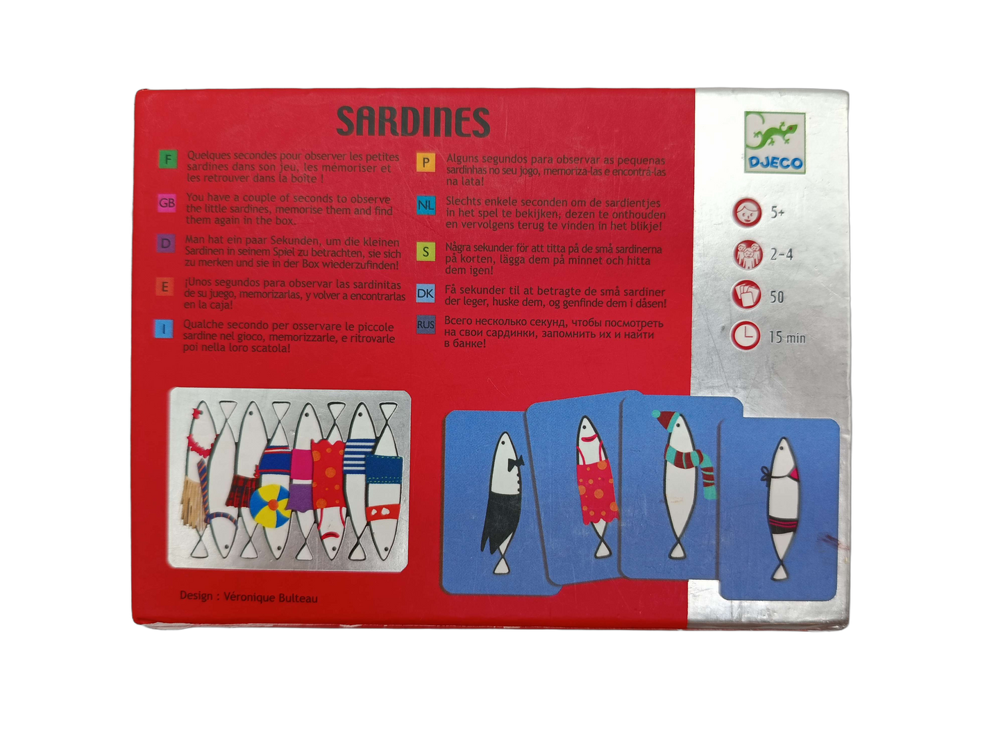 Djeco Sardines Kartenspiel & Merkspiel für Kinder