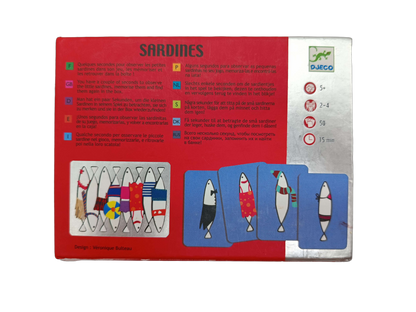 Djeco Sardines Kartenspiel & Merkspiel für Kinder