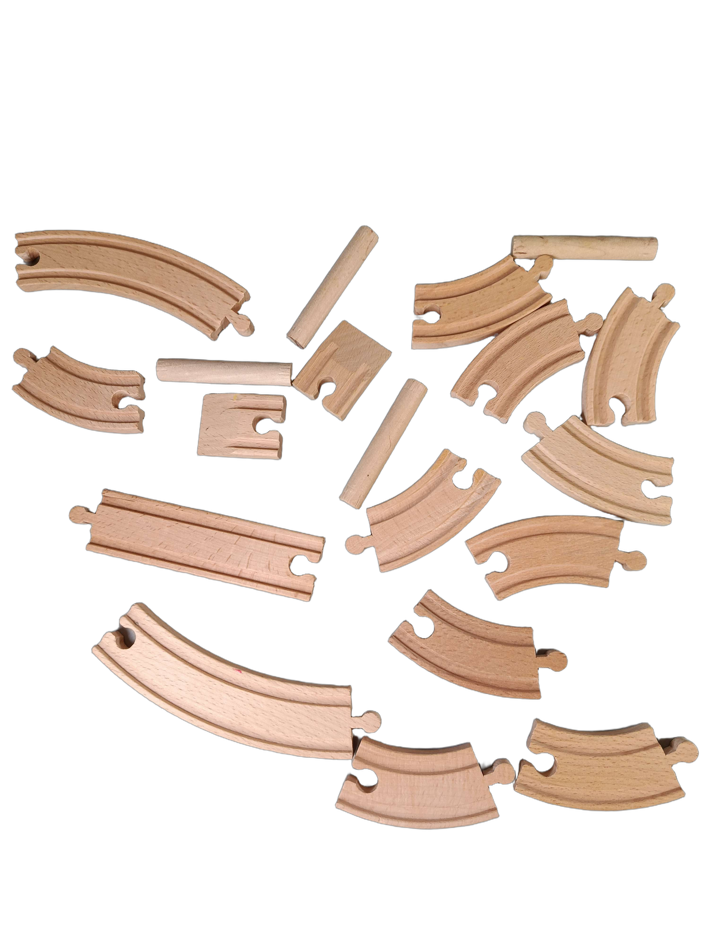 Bundle Holzeisenbahn großes Set Züge & Schienen