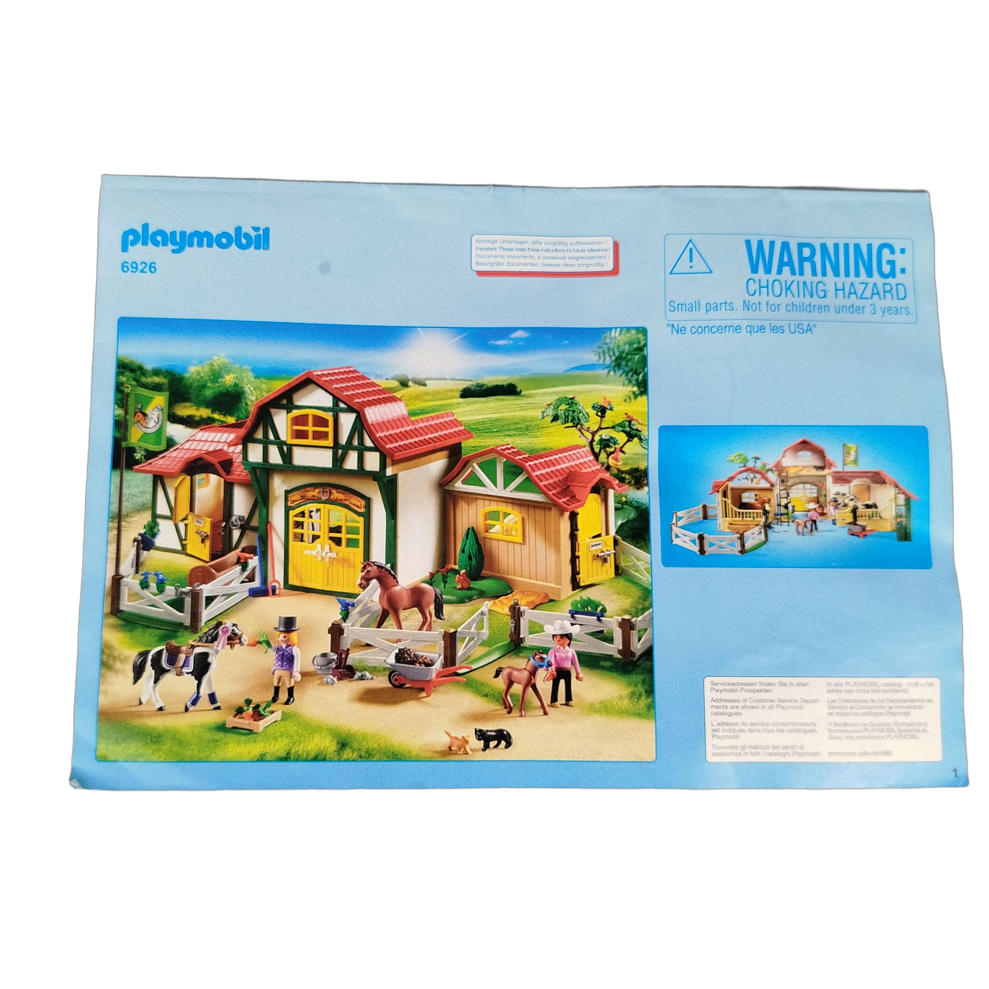 Playmobil Großer Reiterhof 6926 Spielset Pferdehof