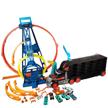 Hot Wheels Bundle Rennbahn & LKW