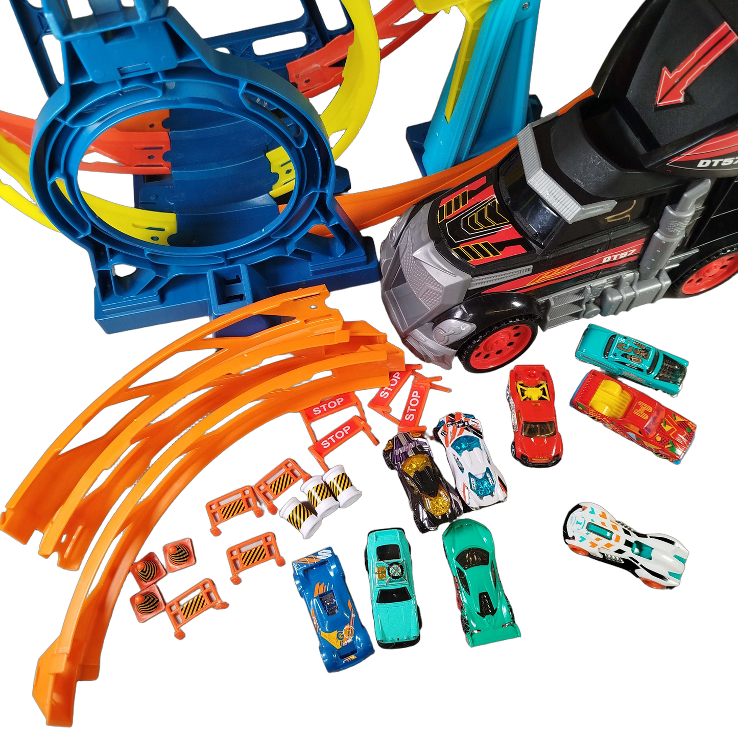 Hot Wheels Bundle Rennbahn & LKW