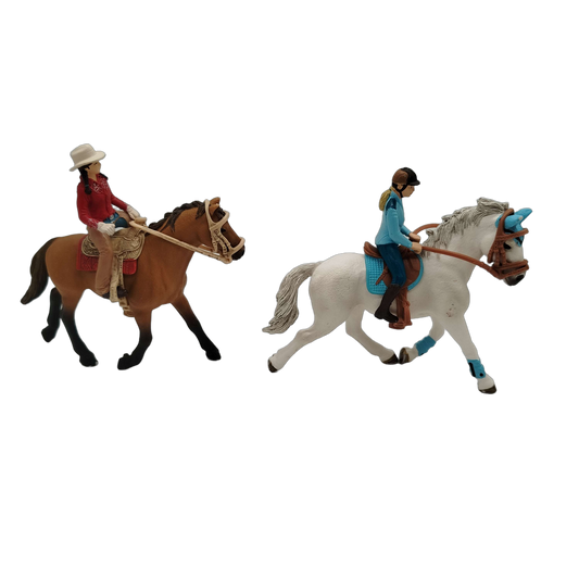 Schleich Bundle Pferde Set von 2 Reiterinnen