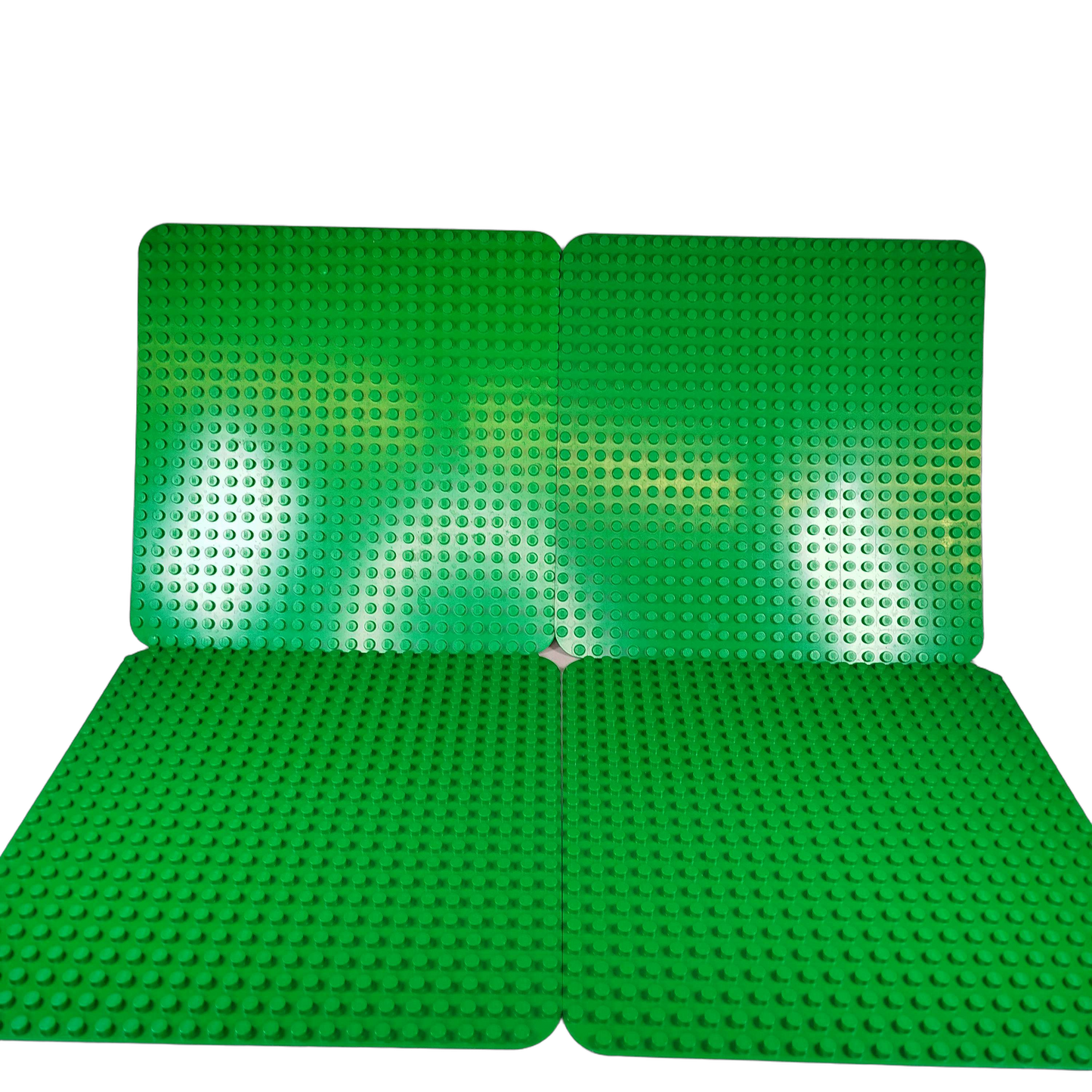 LEGO Bundle 4x Bauplatten grün quadratisch, abgerundete Ecken