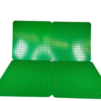 LEGO Bundle 4x Bauplatten grün quadratisch, abgerundete Ecken