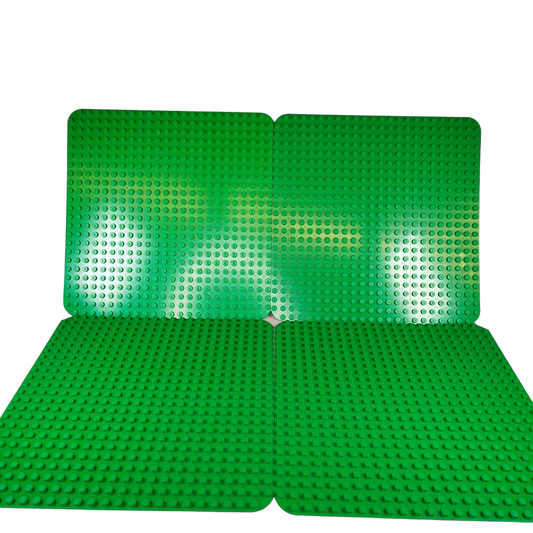 LEGO Bundle 4x Bauplatten grün quadratisch, abgerundete Ecken