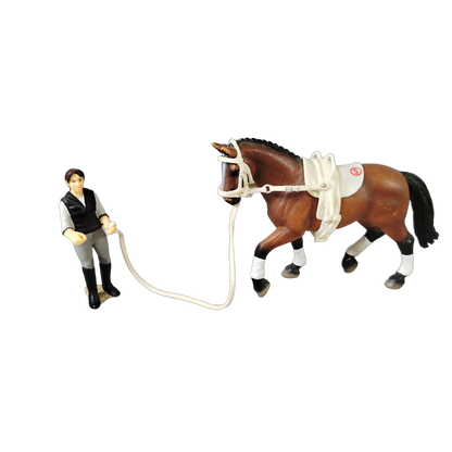 Schleich Tiere Bundle 8 Teile Pferde Fohlen Hund & Reiter Figuren