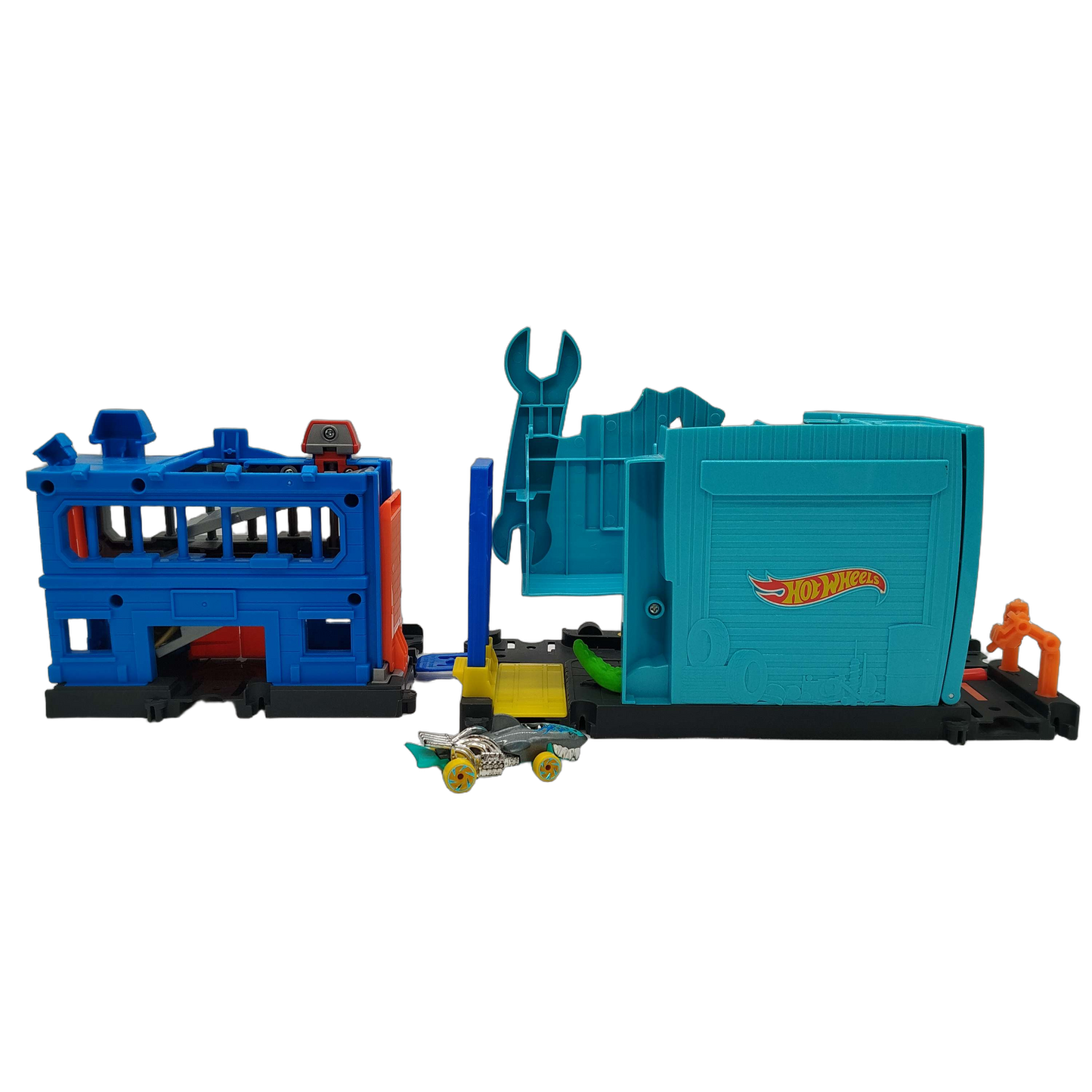 Hot Wheels Bundle City Gator Garage Set von 2 Werkstatt & Polizei