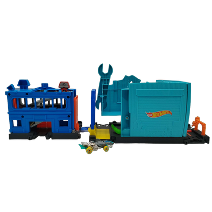 Hot Wheels Bundle City Gator Garage Set von 2 Werkstatt & Polizei