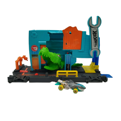 Hot Wheels Bundle City Gator Garage Set von 2 Werkstatt & Polizei