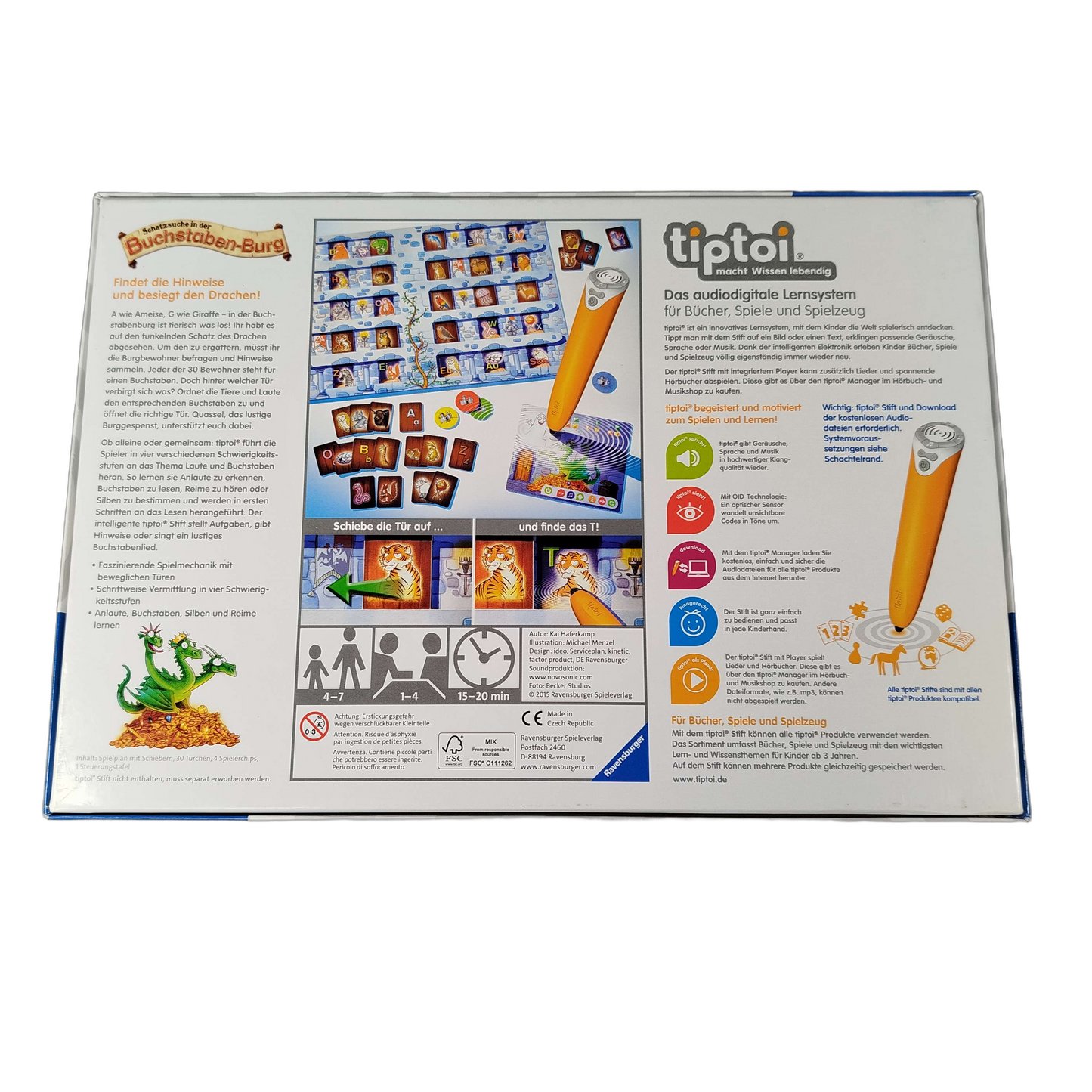 Ravensburger tiptoi Buchstabenburg Spiel
