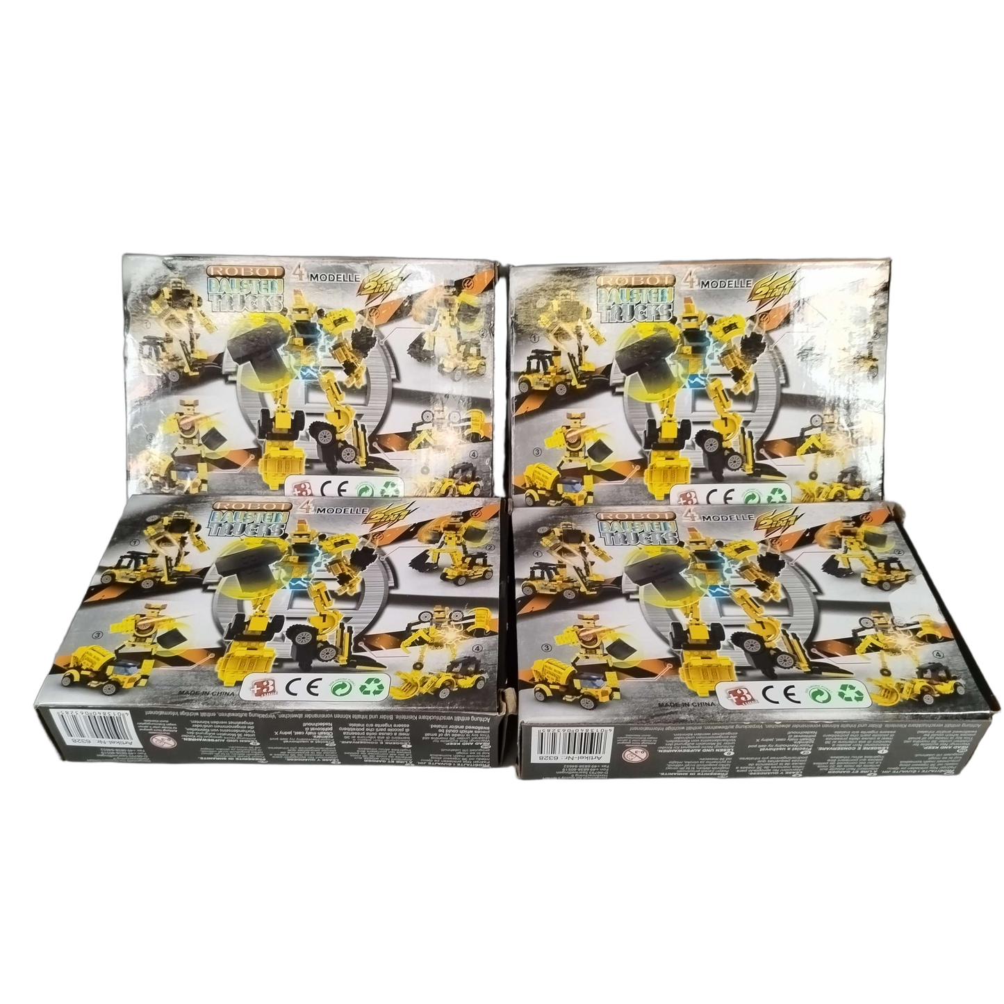 gutoys Bundle ROBOT TRUCKS Set von 4 Roboter Trucks