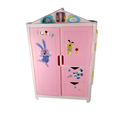 Zapf Creation Bundle BABY born Kleiderschrank Puppenmöbel