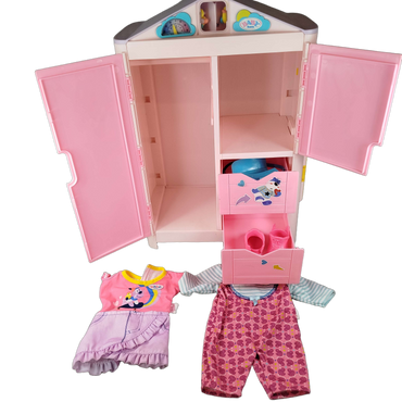 Zapf Creation Bundle BABY born Kleiderschrank Puppenmöbel