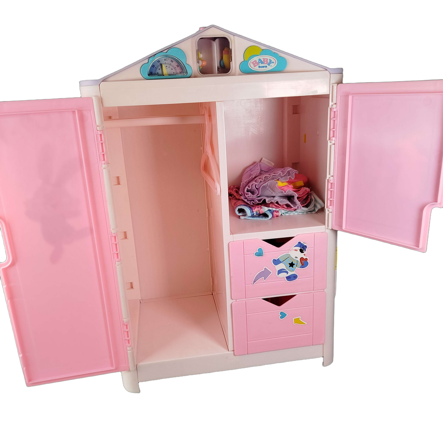 Zapf Creation Bundle BABY born Kleiderschrank Puppenmöbel