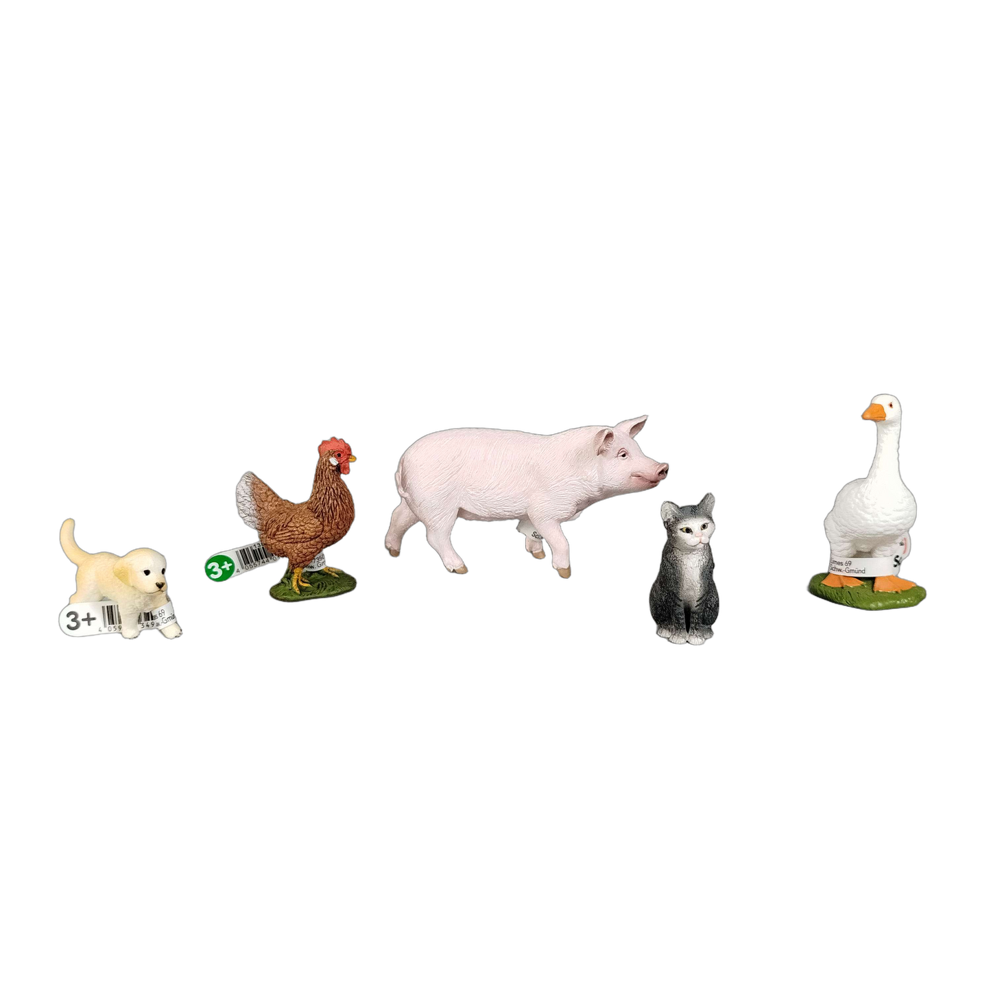 Schleich Bundle Bauernhof & Waldtiere 12 Teile Tierfiguren
