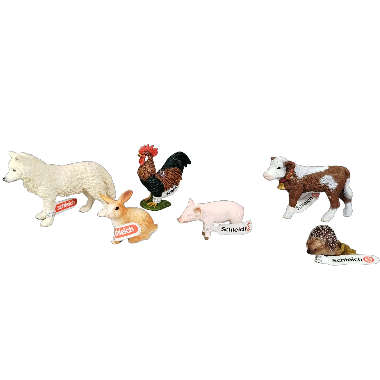 Schleich Bundle Bauernhof & Waldtiere 12 Teile Tierfiguren