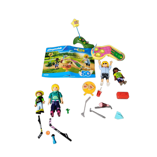 Playmobil Bundle Minigolf 71449 & Inline-Hockey 71209 Set von 2 Sport