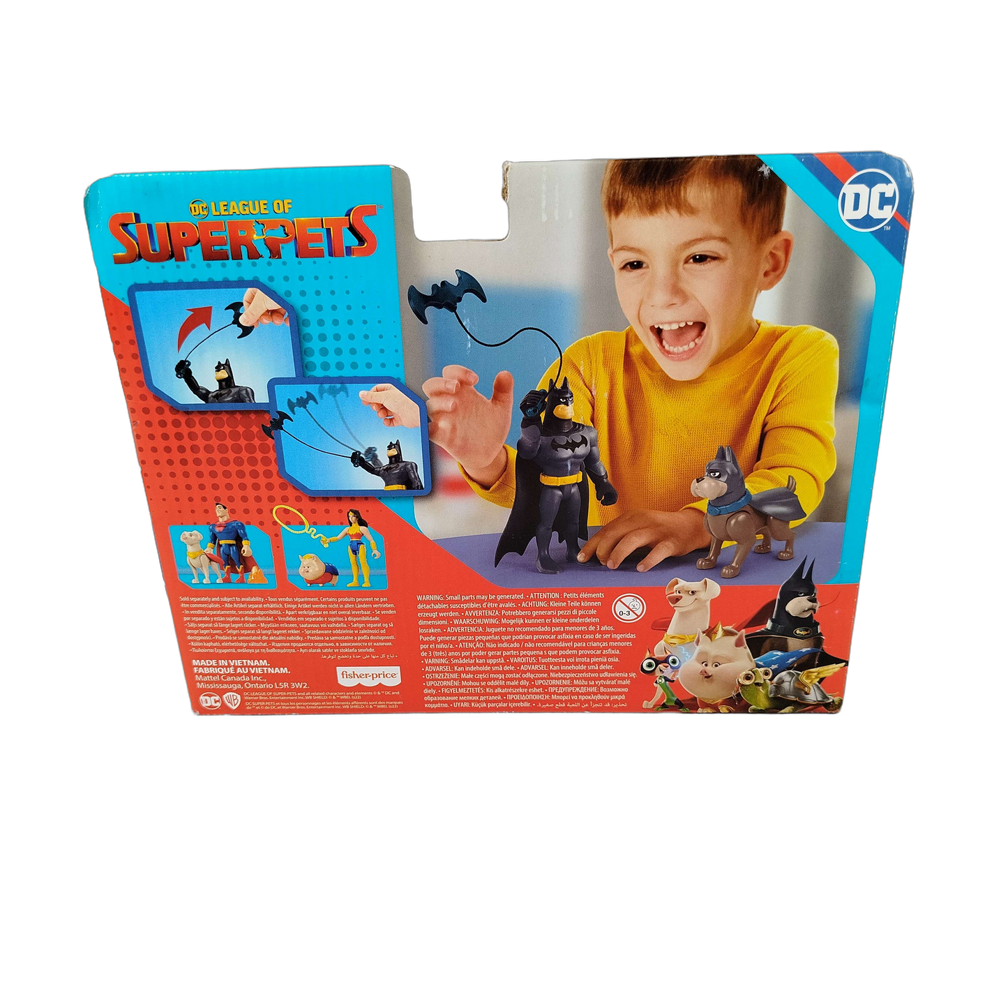 Mattel DC League of Super-Pets Batman & Ace Actionfiguren, Neuwertig