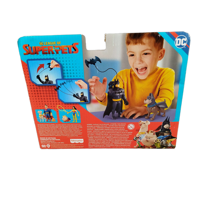 Mattel DC League of Super-Pets Batman & Ace Actionfiguren, Neuwertig
