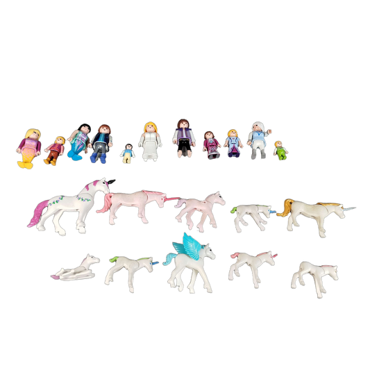 Playmobil Bundle Fantasy Einhorn & Meerjungfrau Figuren
