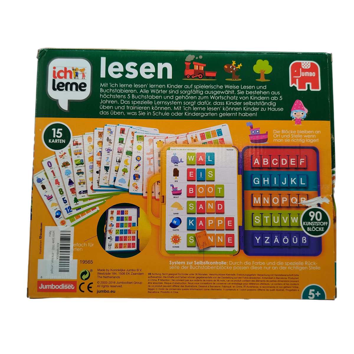 Jumbo Ich lerne Lesen 19565 Montessori Lernspiel