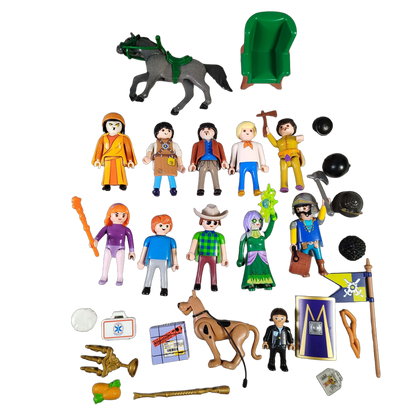 Playmobil Bundle großes Set Figuren, Pferd & Zubehör