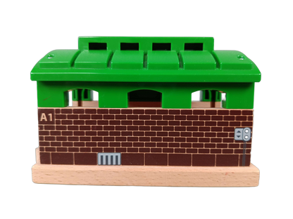 BRIO Lokschuppen mit Rolltor 33574 Holzeisenbahn Zubehör