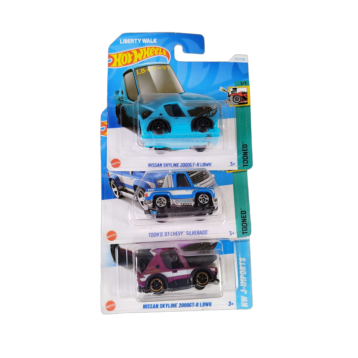 Hot Wheels Bundle Fast & Furious Liberty Walk Modellautos, Neu