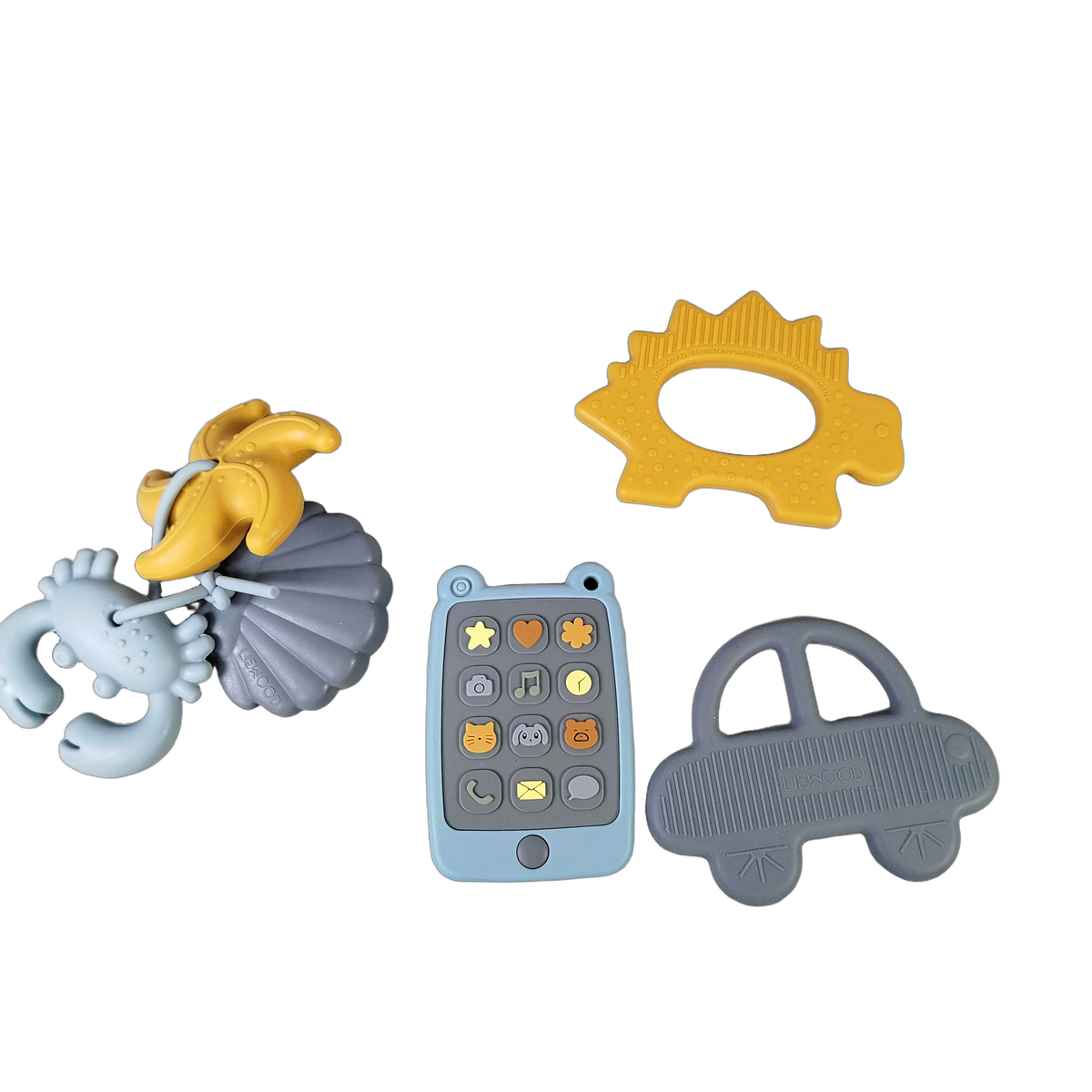 Liewood Bundle Montessori Set Silikon-Puzzle, Telefon & Beißringe